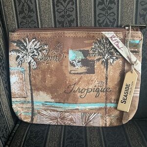 Paul Brent, Seaside Collection Tropical Print cosmetic bag